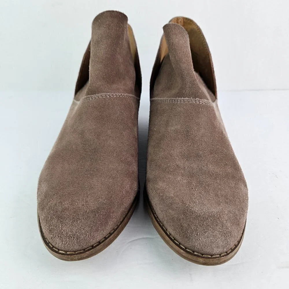 Lucky Brand Fahmida Tan Suede Pull On Ankle Boot 9